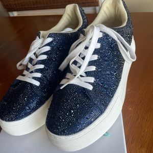 Betsey Johnson Sidny Sneakers - (Navy/women’s 9.5)